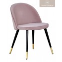 Sala stol rosa mässing