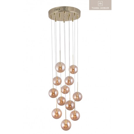 Skyfall taklampa amber