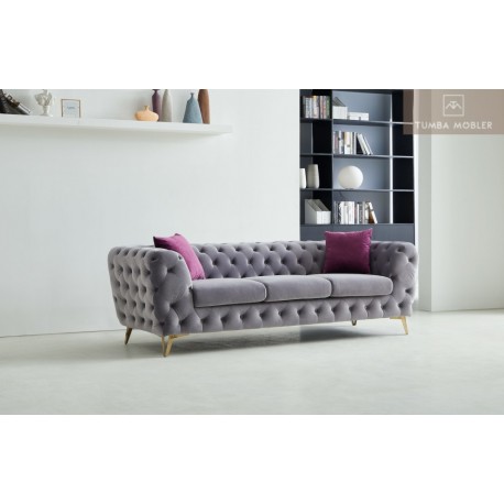 Violett soffa