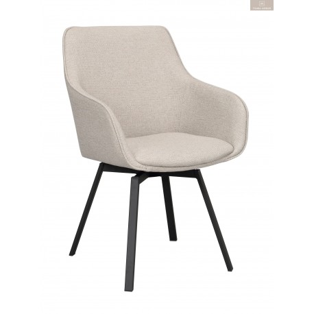 Alison Karmstol Beige/Svart