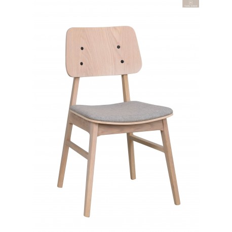 Nagano Stol Vitpigmenterad/Ljusgrå