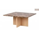 Brooksville soffbord brun vitpigment kvadrat