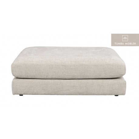 Duncan fotpall ljusgrå