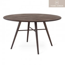 Löderup matbord Ø 135 cm rökoljad ek