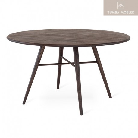 Löderup matbord Ø 135 cm rökoljad ek