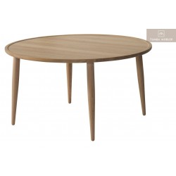 Town soffbord rund 90 vitoljad ek