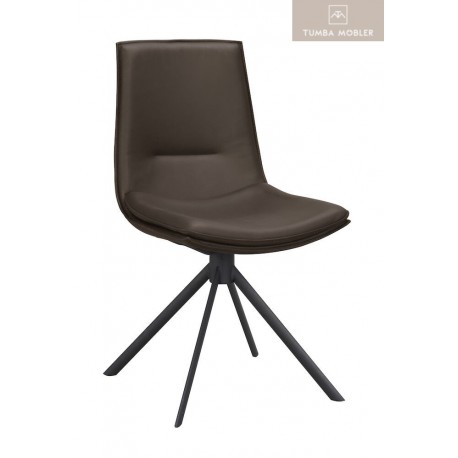 Lowell stol snurr brun svart