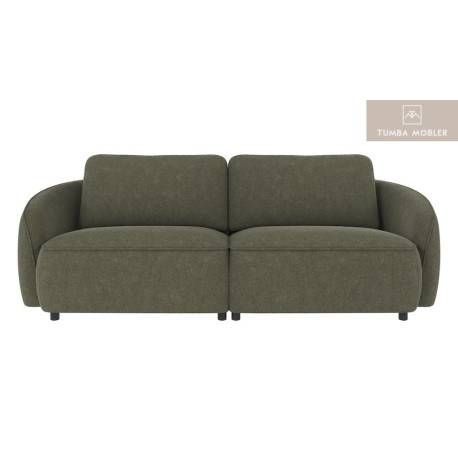 Norris 3-sitssoffa Rain grön