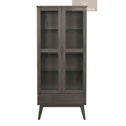 Filippa Vitrinskåp Mörkbrun